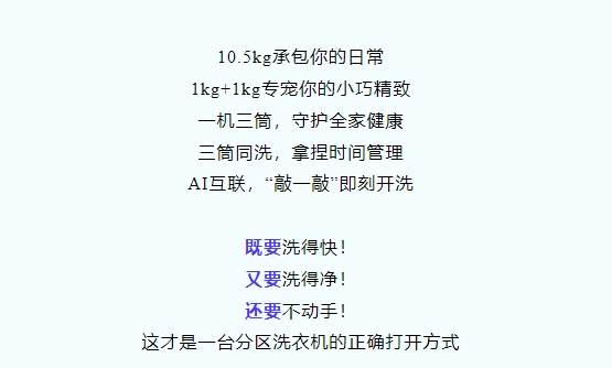 懒人洗衣机”官宣还有洗头机？上市时间透露ag九游会登录一台洗衣机三个筒！海尔“(图2)